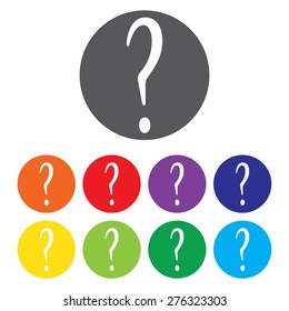 Question Mark Icon Set