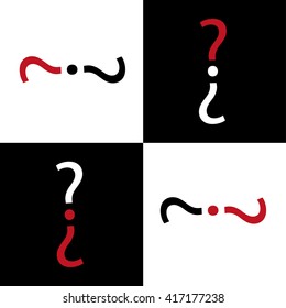 Question mark icon set