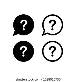 Question mark icon set, Question mark sign and symbol vector 