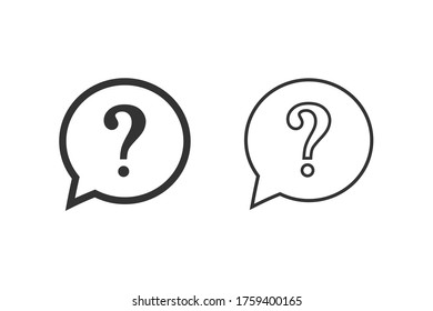 Question Mark icon set vector illustration