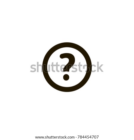 question mark icon. sign design