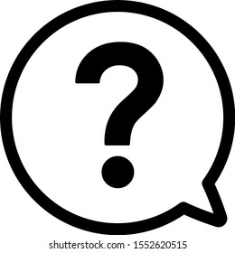 Question mark icon, sign, pictogram
