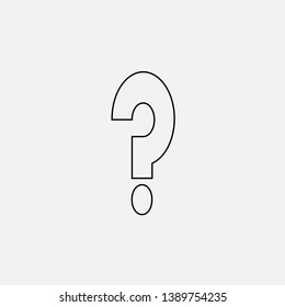 question mark icon sign signifier vector