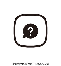 Question mark icon sign symbol