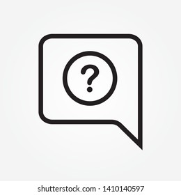 question mark icon. Question mark sign icon, vector illustration. Flat design style 