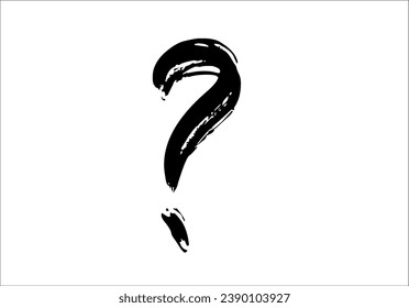 Question mark icon silhouette , why not slogan vector 