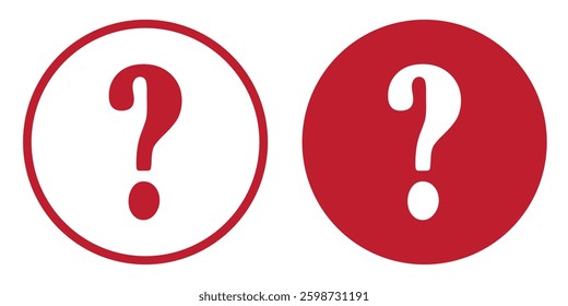 Question mark icon. Question mark simple black style symbol sign for apps and website, vector illustration.