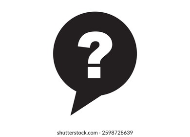 question mark icon Simple thin line logo set