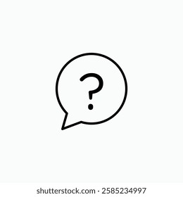 Question mark icon. simple vector icon