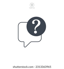 Question Mark icon symbol template for graphic and web design collection logo vector illustration
