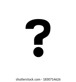 Question mark icon symbol vector on white background.