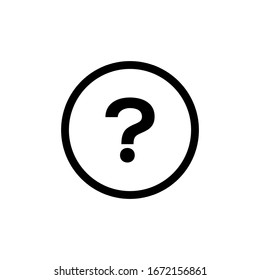 Question Mark Icon In Trendy  Design Vector Eps 10