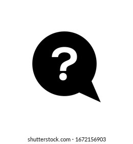Icono de signo de interrogación en el Vector de diseño moderno Eps 10