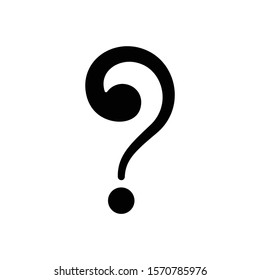 Question mark icon in trendy flat style isolated on white background. Symbol for your web site design, logo, app, UI. Vector illustration, EPS