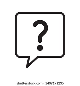 Question mark icon in trendy outline style design. Vector graphic illustration. Suitable for website design, logo, app, and ui. Editable vector stroke. EPS 10.