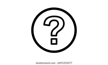 Icono de signo de interrogación sin título