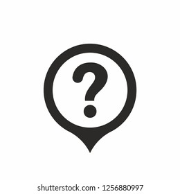 Question mark icon. Vector