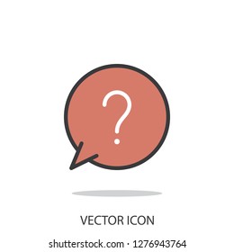 Question mark icon vector