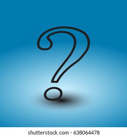 Question mark icon. vector