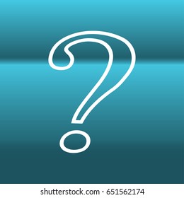 Question mark icon. vector