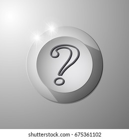 Question mark icon. vector