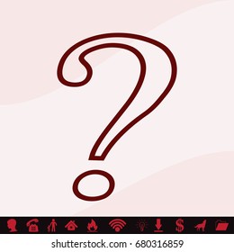 Question mark icon. vector