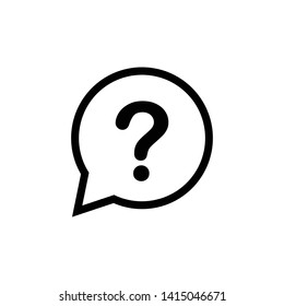 Question Mark Icon Vector Design Illustration