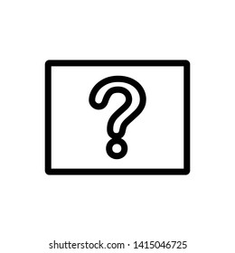 Question Mark Icon Vector Design Illustration
