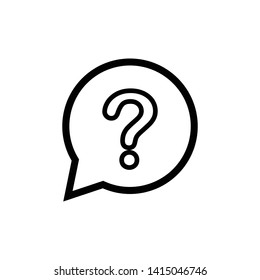 Question Mark Icon Vector Design Illustration