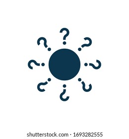 question mark icon vector design illustration 