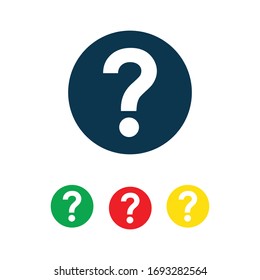 Question Mark Icon Vector Design Illustration 