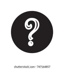 question mark icon, vector eps10