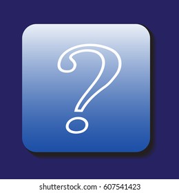 Question mark icon vector. Frequently asked questions