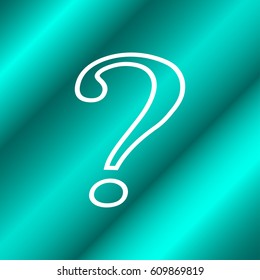 Question mark icon vector. Frequently asked questions, EPS10