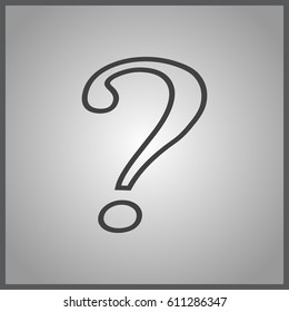 Question mark icon vector. Frequently asked questions, EPS10