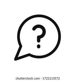 Question Mark Icon Vector. Help Sign