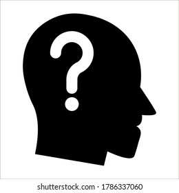 Question mark icon vector. Help sign on white background