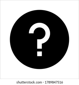 Question mark icon vector. Help sign on white background