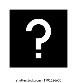 Question mark icon vector. Help sign on white background