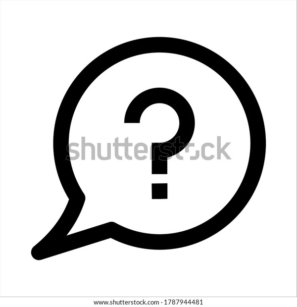 Question Mark Icon Vector Help Sign Stock Vector (Royalty Free ...