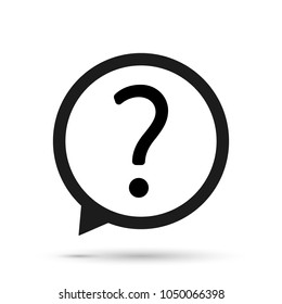 Question mark, icon. Vector illustration