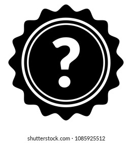 Question mark icon vector illustration