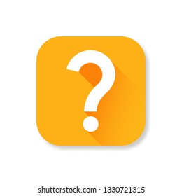 Question mark  icon. Vector illustration flat design for web, social media, app.
