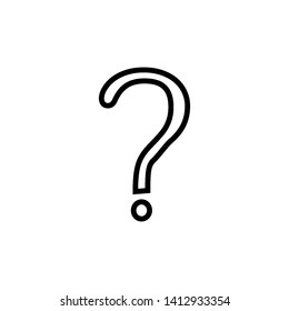 question mark icon vector illustration template