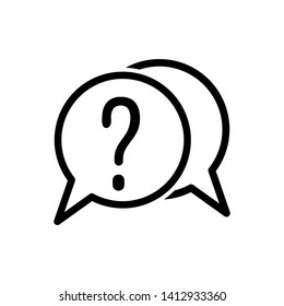 question mark icon vector illustration template