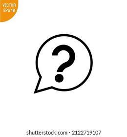 Icono de signo de interrogación ilustración de icono plantilla de logotipo para muchos fines. Aislado sobre fondo blanco.