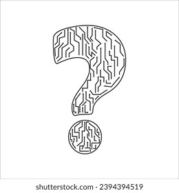 QUESTION MARK ICON VECTOR ILLUSTRATION SYMBOL DESIGN