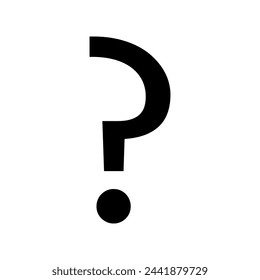 Question mark icon vector. Question illustration sign. Quiz symbol. Faq logo.
