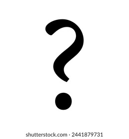 Question mark icon vector. Question illustration sign. Quiz symbol. Faq logo.