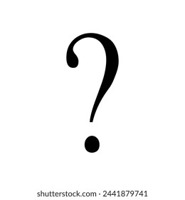 Question mark icon vector. Question illustration sign. Quiz symbol. Faq logo.